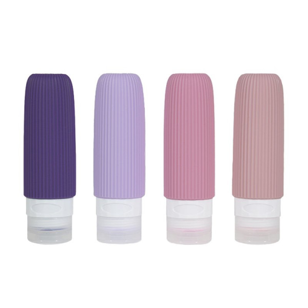 Cestovné silikónové fľaštičky 90 ml XND40, súprava 4 ks (1)