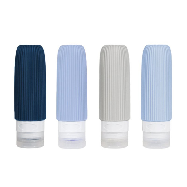 Cestovné silikónové fľaštičky 90 ml XND41, súprava 4 ks (1)