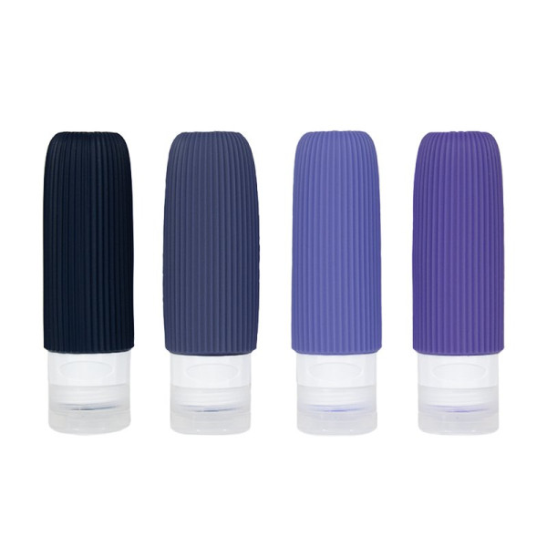 Cestovné silikónové fľaštičky 90 ml XND44, súprava 4 ks (1)