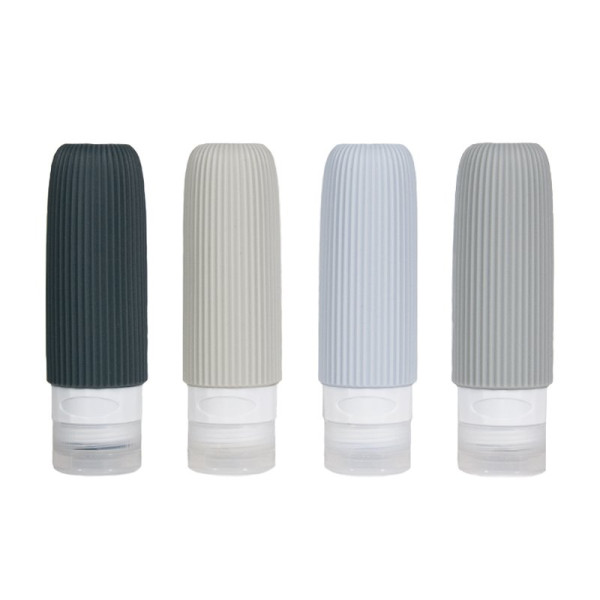 Cestovné silikónové fľaštičky 90 ml XND45, súprava 4 ks (1)