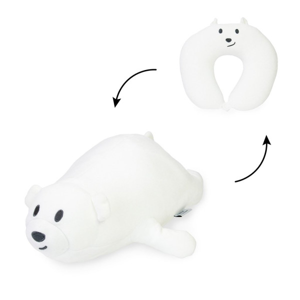 Cestovný vankúšik 2 v 1 TPT03 Ľadový medveď (1)