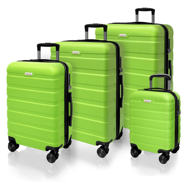 Sada cestovných kufrov AVANCEA DE2708 Bright green XSML (1)