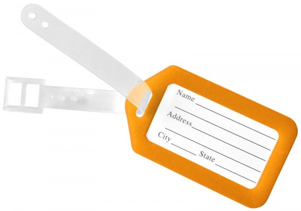 Oranžová menovka na kufor LTP115 orange