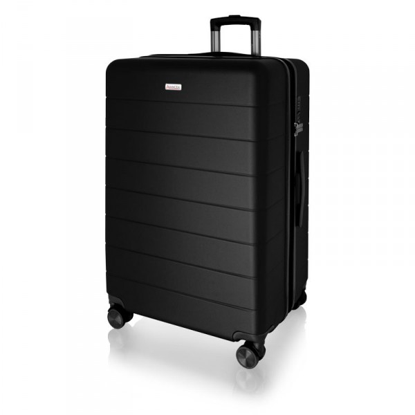 Čierny cestovný kufor s expandérom AVANCEA DE2966 Black L