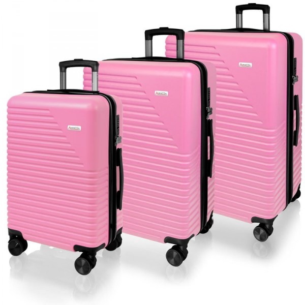 Sada cestovných kufrov AVANCEA DE2936 Light pink SML (8)