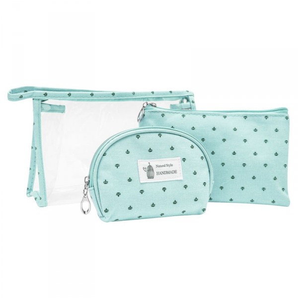 Sada kozmetických tašiek TB14435 svetlo modrá (1)