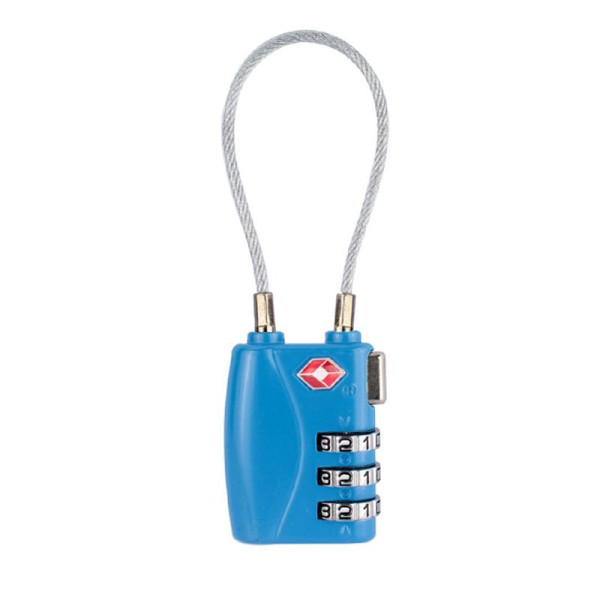 TSA zámek s lankem TL215 modrý (1)