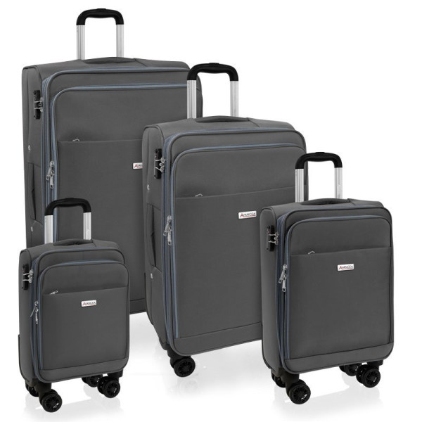 Sada cestovných kufrov AVANCEA GP7172 Dark grey 4W XSML