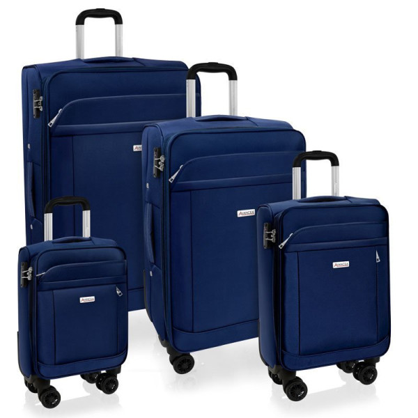 Sada cestovných kufrov AVANCEA GP8170 Dark Blue 4W XSML (1)