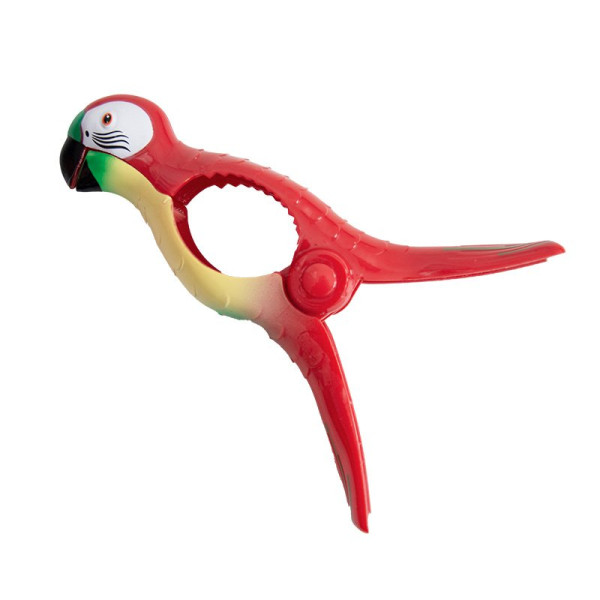 Štipec na plážovú osušku Papagáj červený TC014 (1)