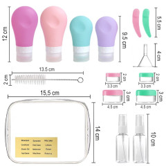 Cestovná sada fľaštičiek a nádobiek XND32 (2)