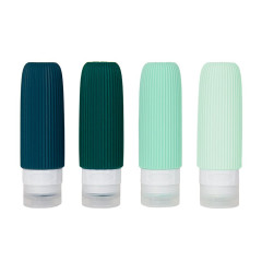 Cestovné silikónové fľaštičky 90 ml XND42, súprava 4 ks