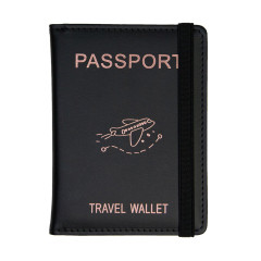 Puzdro na pas a karty s RFID ochranou WGK01 čierna