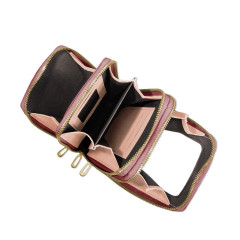 Kabelka na mobil PB567 koralová (1)