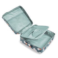 Kozmetická taška Travel 13781 šedá s kvetmi (3)