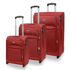 Sada cestovných kufrov AVANCEA A1011-1 Red 2W SML