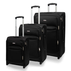 Sada cestovných kufrov AVANCEA A1011-1 Black 2W SML (1)