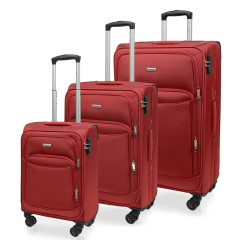 Sada cestovných kufrov AVANCEA A1011-1 Red 4W SML