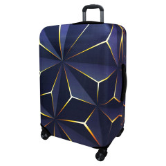 Obal na kufor Z928 Geometric I zlatý L