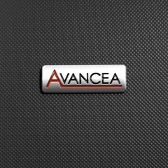 Tmavosivý cestovný kufor AVANCEA DE2966 Dark Grey S (logo)