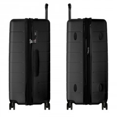 Čierny cestovný kufor s expandérom AVANCEA DE2966 Black L (9)
