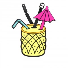 Menovka na kufor LTD134 Ananás drink