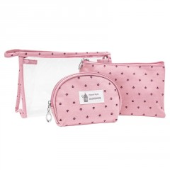 Sada kozmetických tašiek TB14433 ružová