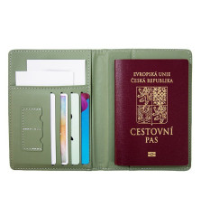 Puzdro na pas a karty s RFID ochranou WGK04 zelená (2)
