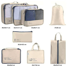 Cestovné organizéry SN1152 béžová (4)