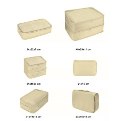 Cestovné organizéry SN635 béžová (2)
