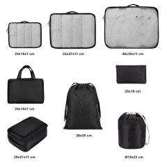 Cestovné organizéry SN872 čierna (2)