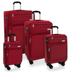Sada cestovných kufrov AVANCEA GP9196 Red 4W XSML